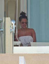 Caroline Flack Sexy Topless Radio Presenter Seen At Her Hotel Balcony