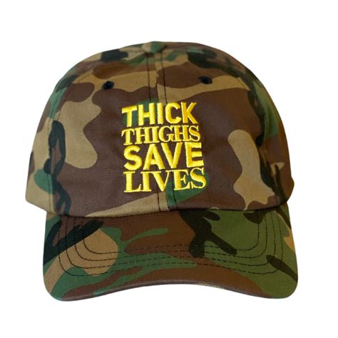 thick thighs save lives camo yellow thick athletics apparel