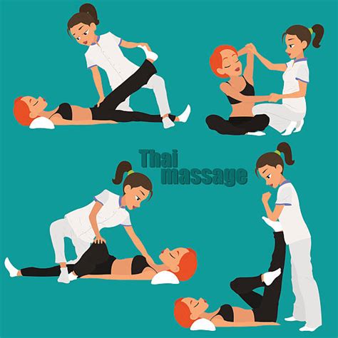 Thai Stretching Massage Illustrations Royalty Free Vector Graphics And Clip Art Istock