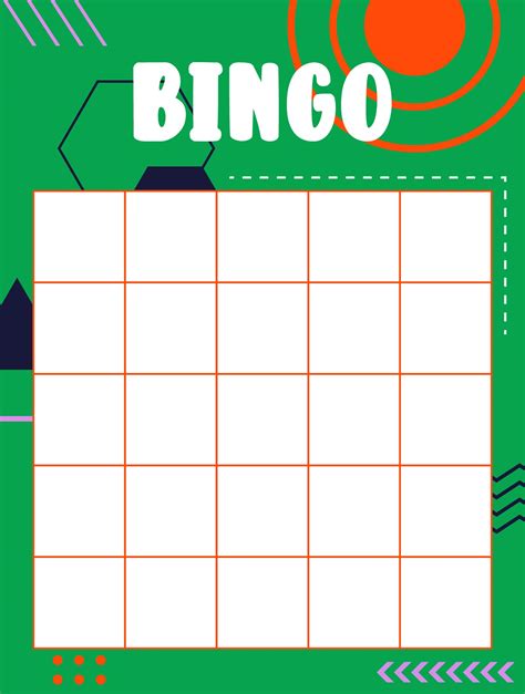 Blank Bingo Cards For Teachers