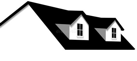 Black bridge company logo vector. Home Roof House 2 Dormer Windows Stock Vector - Image: 5707694