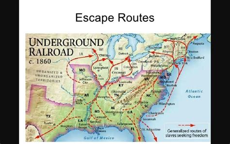 Harriet Tubman Route To Freedom Map The Underground Railroad Home