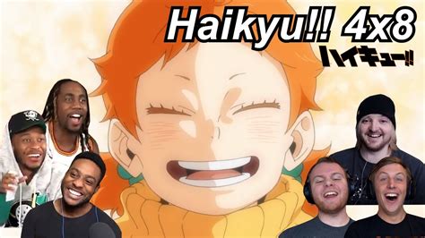 Haikyu 4x8 Reactions Great Anime Reactors ハイキュー 海外の反応