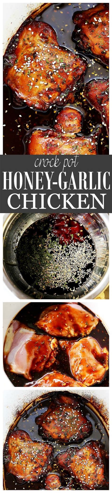 In this easy cooking video, i make some teriyaki chicken, using boneless skinless chicken thighs, in my crock pot slow cooker. Crock Pot Honey-Garlic Chicken | www.diethood.com | Easy ...