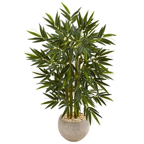 Nearly Natural Indoor Bamboo Artificial Tree In Sand Colored Bowl 5824