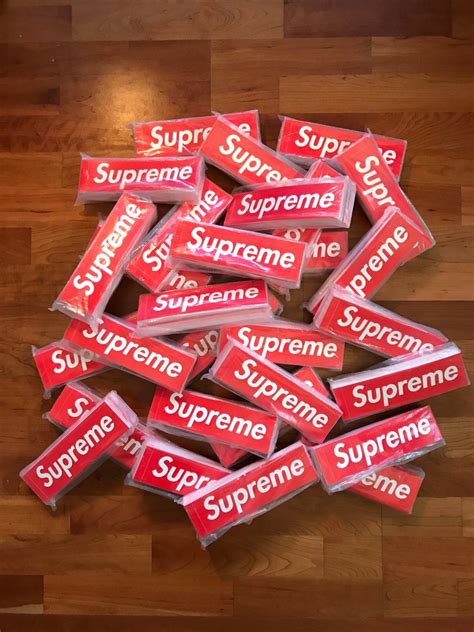 Supreme 100 Supreme Box Logo Stickers Bulk Grailed