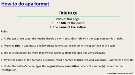 How Do You Write A Running Head In Apa Format