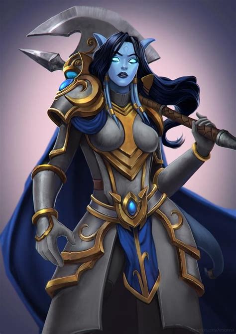 Draenei Commission By Amionna On DeviantArt Warcraft Art World Of