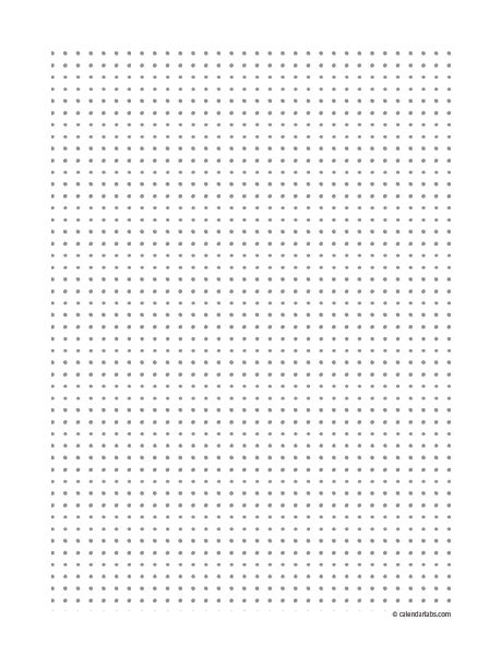 Printable Dot Paper Template Calendarlabs