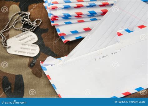 Love Letter To Soldier Stock Image Image Of Deployed 18247619