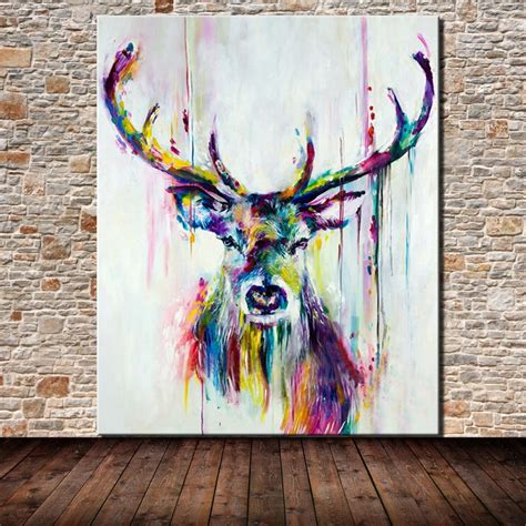 Hand Painted Animal Oil Painting On Canvas Large Pictures Hand Made