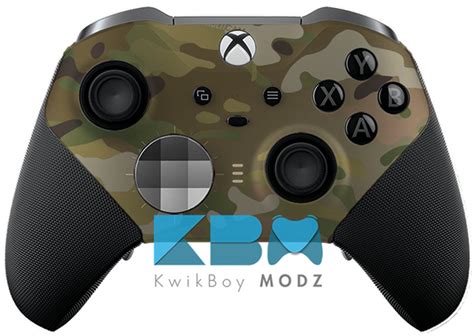 Custom Multicam Xbox Elite Controller Series 2 Kwikboy Modz