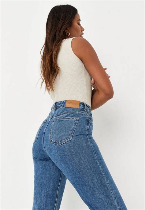 Blue Riot High Waisted Rigid Mom Jeans Missguided