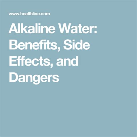 What Are The Benefits And Risks Of Alkaline Water Alkaline Water
