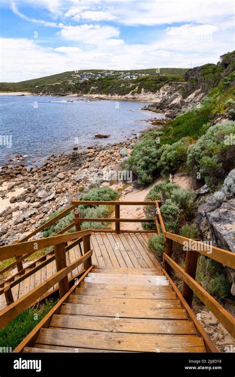 Steps Leading Down To Cowaramup Bay Gracetown Western Australia Site