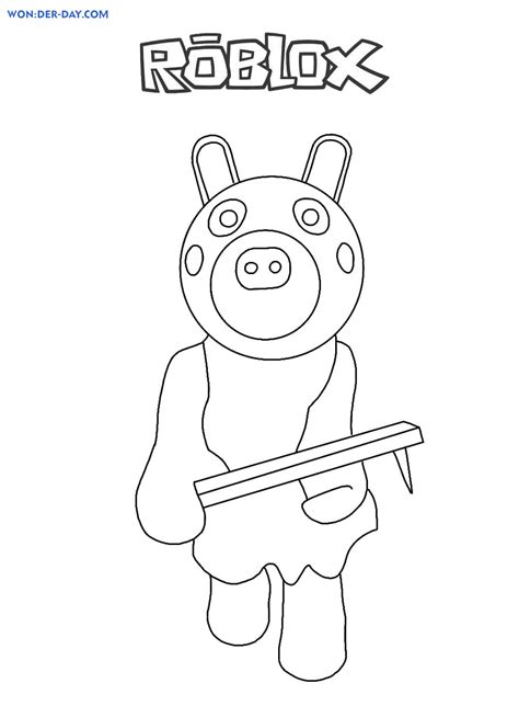 Dibujos Para Colorear Piggy Roblox Para Imprimir Gratis