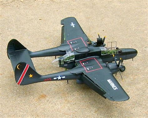 P Black Widow Plastic Model Airplane Kit Scale