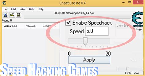 Never go over 5.0 when speedhacking. How to make your own Speed / Slow Hack (Cheat)