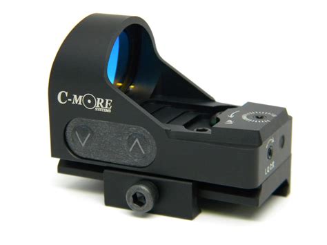 The railway sight quickly attaches to weaver and picatinny rail style scope mounts. RTS2R - Micro Red Dot Sight w/Rail Mount - C-More Systems