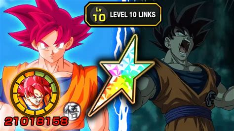 100 Phy Super Saiyan God Goku Level 10 Links Showcase Dragon Ball Z