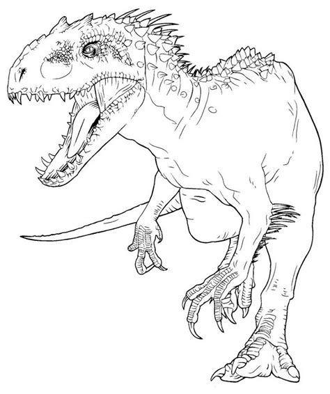 Here are the free dinosaur coloring pages to print that your kid will enjoy coloring and will also treasure it as a special character Jurassic Park Indominus Rex Coloring Page - Free Printable ...