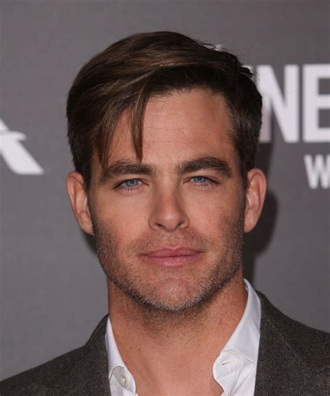 Definitely not a professional or formal hairstyle, this hairstyle gives a cool, sport look. 10 Chris Pine Hairstyles, Hair Cuts and Colors
