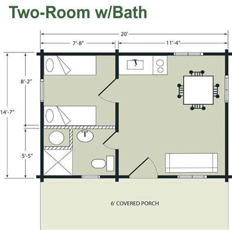Tiny house plans with loft. 15' x 20' tiny house plan. Can shrink and reconfigure bath ...
