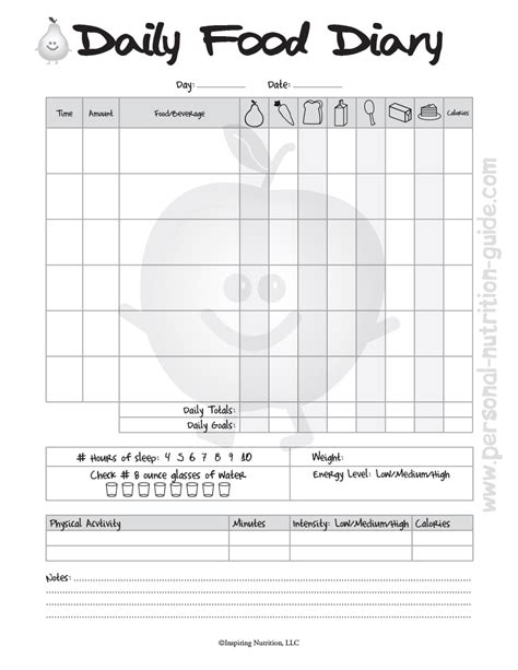 Daily Food Journal Printable That Are Sassy Tristan Website