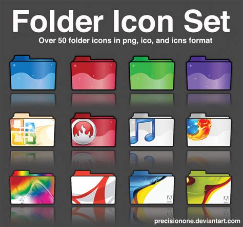 Folder Icon Set By Precisionone On Deviantart