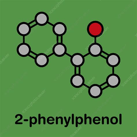 2 Phenylphenol Preservative Molecule Stock Image C0457142