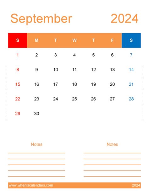 Free Printable Calendar September 2024 Monthly Calendar