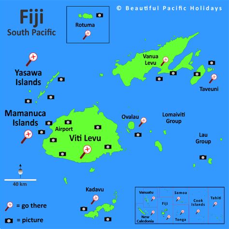 Map Of Fiji South Pacific Islands South Pacific Islands South