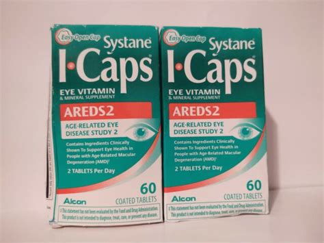 Systane I Caps Areds2 Eye Supplement By Alcon 60 Count Exp 2021 For