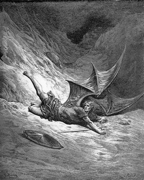 DorÉ Gustave 1832 1883 Satan Shown As The Fallen Angel After Having