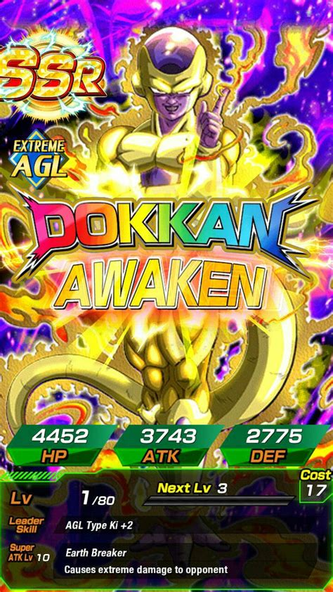 Maybe you would like to learn more about one of these? Golden Frieza - Revived Nightmare (Final Form Dokkan) - Dragon Ball Z Dokkan Battle Super Super ...