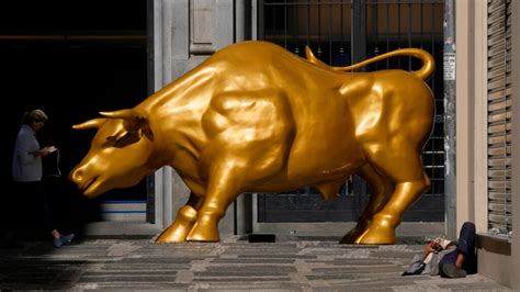 Golden Stock Exchange Bull Set Amid Brazil Poverty Gone In A Week