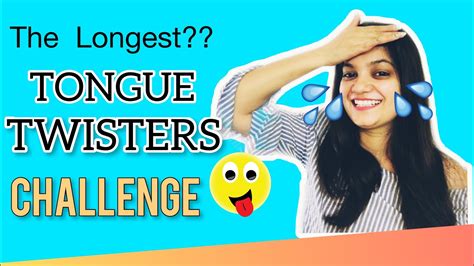 i tried tongue twisters 😅 in english tongue twister challenge tongue twister for clear