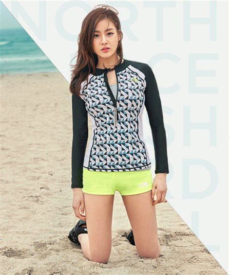 kang so ra is a total hottie for the summer collection of the north face asian beauty girl