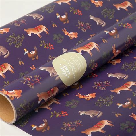 Farm Animals Wrapping Paper Purple T Wrapping Inspiration