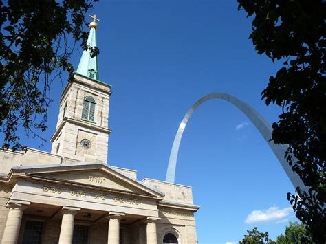 Old Cathedral And St Louis Arch Photograph By Jim Whalen