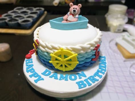 Nautical Seaman Birthday Cake Design Marianafelcman