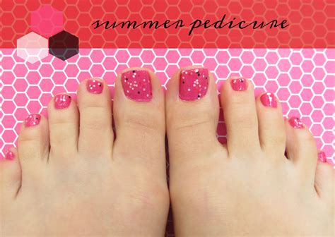 Hot Pink And Blank Summer Pedicure Plus The Best Nail Polish Color