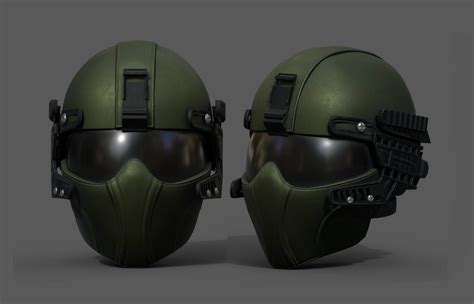 Helmet Scifi Military Combat Fantasy Futuristic 3d Model
