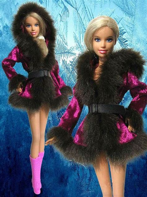 barbie clothes barbie winter coat by matybor on etsy cute winter coats monster high doll