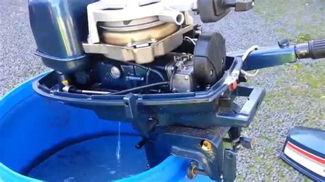 Winterizing outboard motors can expose you to some hazardous substances. Yamaha 4HP 2 stroke outboard motor - YouTube