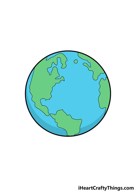 Planet Earth Drawing Simple Picture Of Earth For Drawing Today I Am Sharing How I Made This
