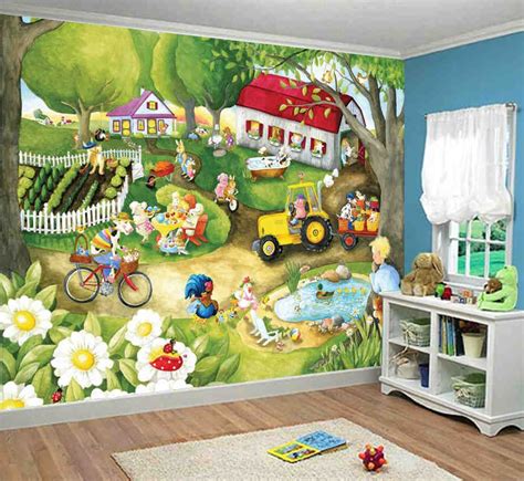 Old Macdonalds Farm This Sweet Wall Mural Will Look So Good Hanging In