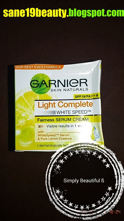 Review Of Garnier Skin Naturals Light Complete Speed White Fairness