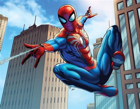 Artstation Ps4 Spider Man “advanced Suit” 11x14 Art Print Deegan