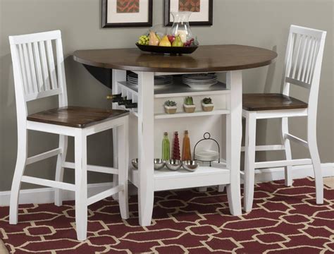 Braden Birch Casual Bar Set Round Counter Height Table Round Pub Table